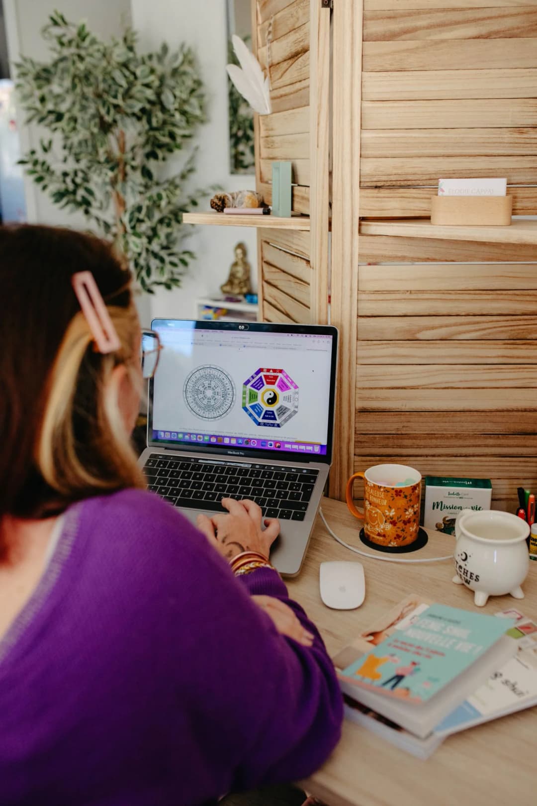 Photo de décoration intérieure avec des éléments Feng Shui